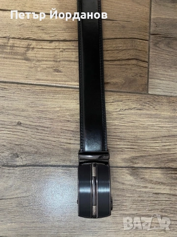 Мъжки кожени колани с автоматична катарама – комплект 2 броя, снимка 13 - Колани - 54080402