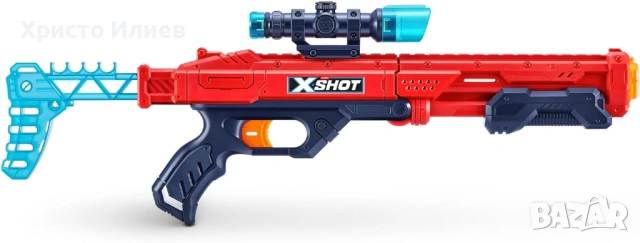 Бластер Пистолет с меки стрели голям с голям обсег съвместим с Nerf ZURU X-Shot, снимка 3 - Други - 53975450