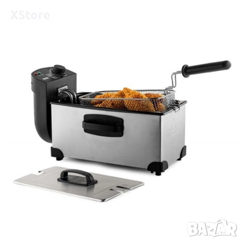 Фритюрник Muhler 3.0 Л, неръждаема стомана, снимка 5 - Фритюрници - 52437337