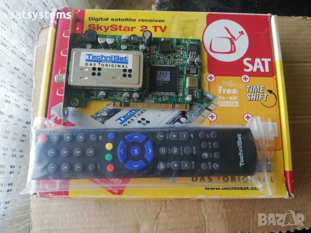 PCI DVB-S Satellite TV Card TechniSat SkyStar 2 Rev 2.6D, снимка 1 - Други - 45369894