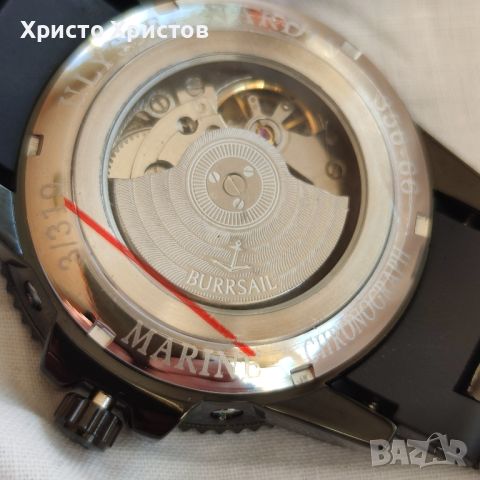 Луксозен мъжки часовник "Black Edition" Ulysse Nardin , снимка 10 - Мъжки - 41453504