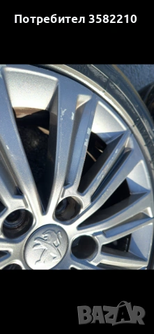 Оригинални Лети джанти с гуми ПЕЖО 308, снимка 6 - Гуми и джанти - 53464852