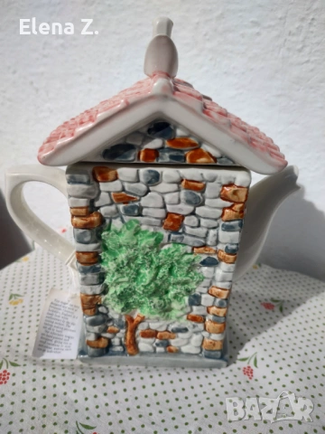 Ретро чайник The Door на Swineside Teapottery - минимална забележка, снимка 5 - Декорация за дома - 53569872