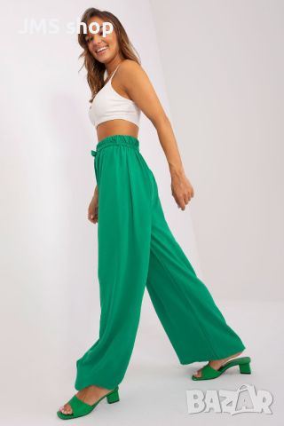 Дамски летен панталон с широки крачоли и връзване на талията, 3цвята , снимка 9 - Панталони - 45904017
