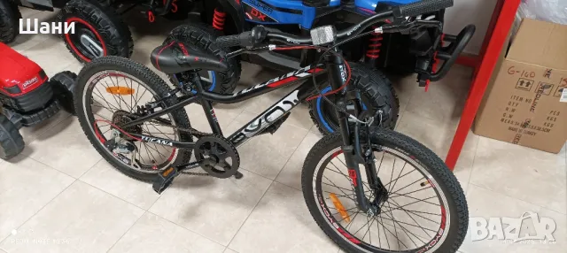 Велосипед 20 цола Черно с Амортисьор., снимка 11 - Велосипеди - 49893416