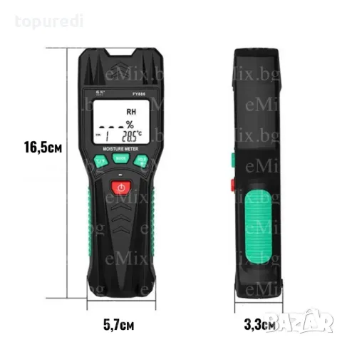 ЦИФРОВ ВЛАГОМЕР ЗА ДЪРВО И СТРОИТЕЛНИ МАТЕРИАЛИ, снимка 2 - Други инструменти - 49559191