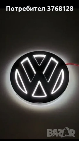 Светеща емблема за Volkswagen 110 мм - нова