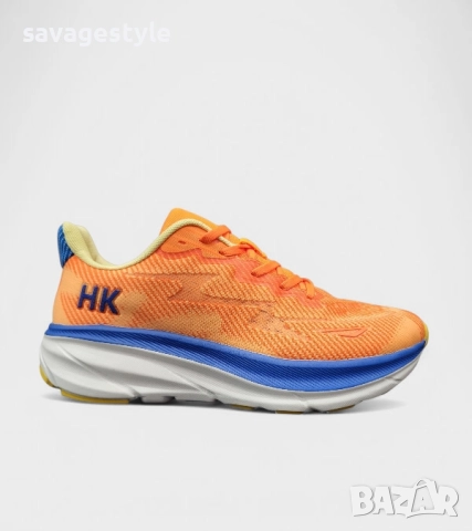Мъжки маратонки с връзки в оранжево , снимка 2 - Маратонки - 51843692
