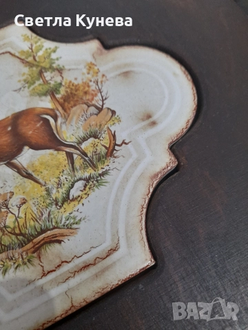 Ръчно изработен дървен поднос , снимка 5 - Декорация за дома - 52730312