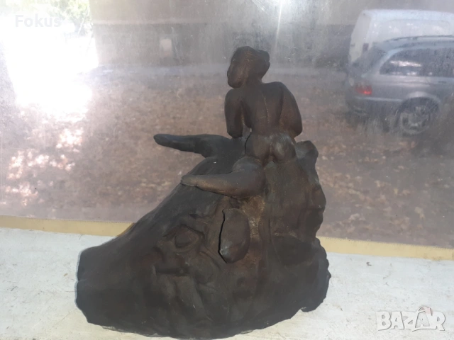 Страхотна голяма гипсова склуптура фигура статуя композиция, снимка 6 - Антикварни и старинни предмети - 53364105