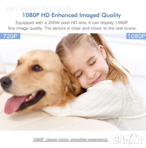 1080P 2MP WiFi IP PTZ 360° Безжична Охранителна Kaмера Двупосочно аудио Нощно виждане Carecam APP, снимка 5 - IP камери - 52062679