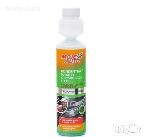 Течност за автостъкла концентрат 250ML - Moje Auto
