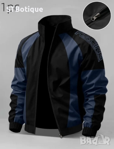 🧥 Мъжко софтшел яке с цял цип и висока яка – STBoutique, снимка 11 - Якета - 52179402