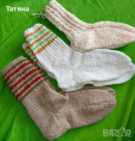 Ръчно плетени чорапи , снимка 17 - Други - 38096511
