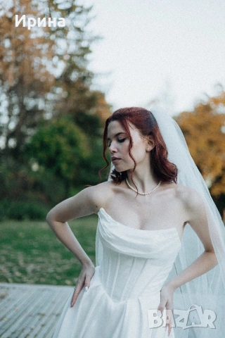 Булчинска рокля Gianna Ivory цвят, снимка 7 - Сватбени рокли - 54266650