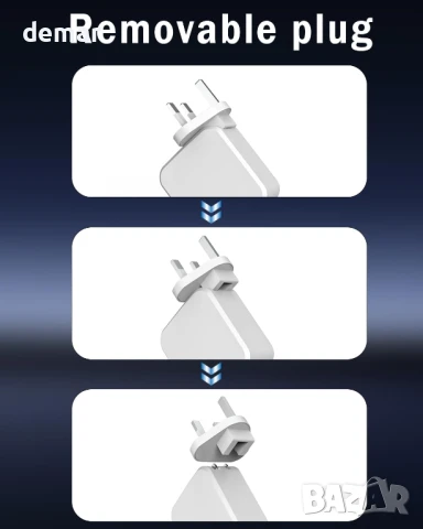 65W USB C зарядно, бързо зарядно GaN тип C, снимка 4 - Друга електроника - 50471863