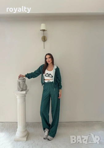 Зелен Дамски Комплект Три Части , снимка 2 - Спортни екипи - 53463772