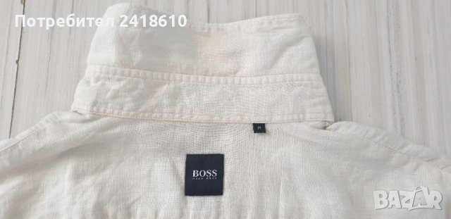 Hugo Boss  Linen Regular Fit Mens M ОРИГИНАЛ! Мъжка Ленена Риза!, снимка 13 - Ризи - 46307831