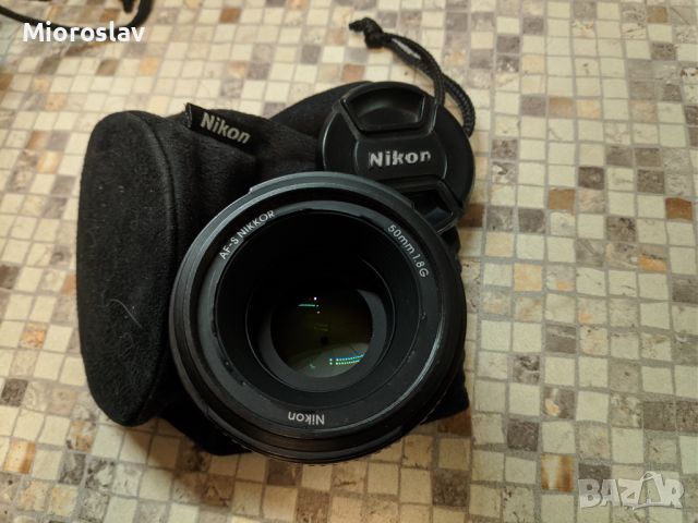 Nikon AF-S Nikkor 50mm f/1.8G - цена 200лв, снимка 1 - Обективи и филтри - 45542421