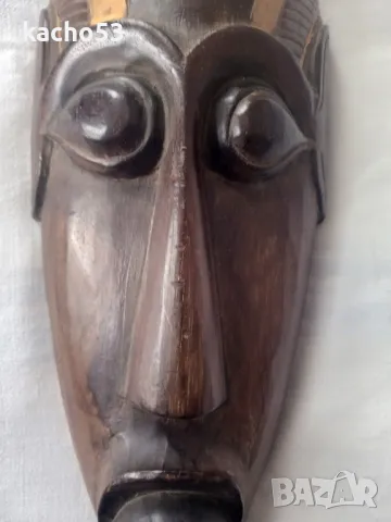 Голяма ,Африканска дървена маска., снимка 2 - Антикварни и старинни предмети - 49859311