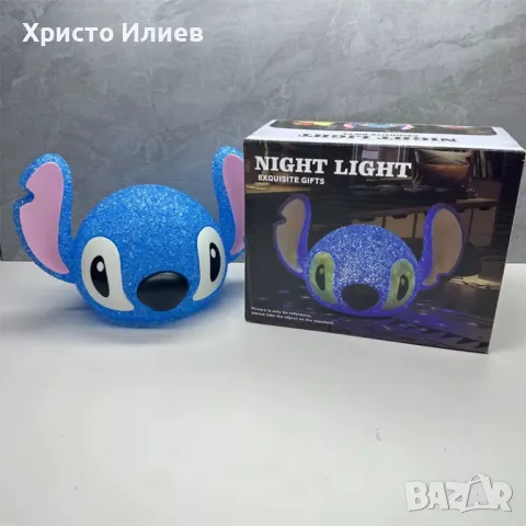 Стич синя настолна лампа Disney Stitch, снимка 11 - Настолни лампи - 49289580