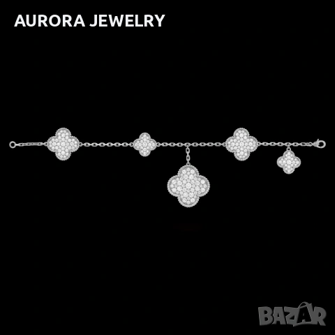 Van Cleef & Arpels VCA Rose Gold Diamond Magic Alhambra Дамска Гривна, снимка 3 - Гривни - 53399102