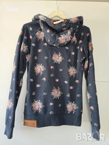 Син дамски суичър Naketano размер XS, снимка 2 - Якета - 51926124