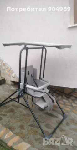 Детска  градинска люлка тип столче със сенник  , снимка 4 - Детски люлки - 52364061