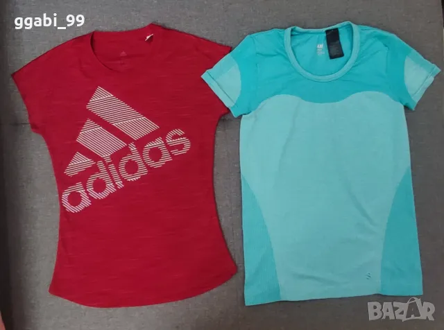 Дамски Тениски за спорт Adidas и H&M, снимка 1 - Тениски - 47173998