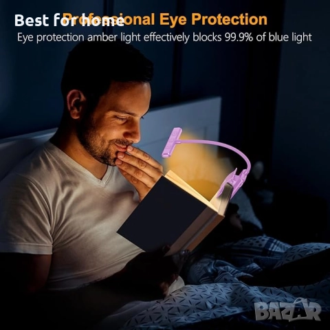Gritin 19 LED акумулаторна лампа за книги за четене в леглото , снимка 4 - Други - 52739978