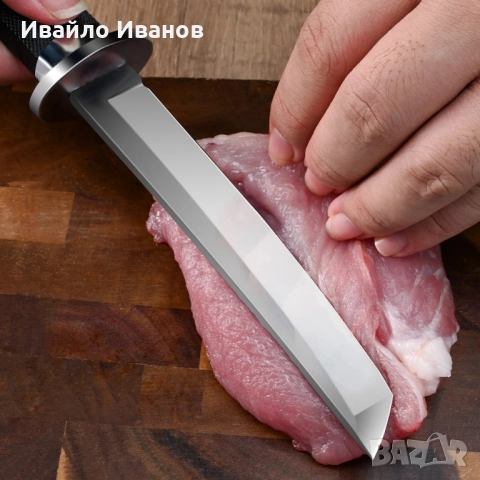 тактически нож тип танто с черна кания, снимка 14 - Прибори за хранене, готвене и сервиране - 52380599