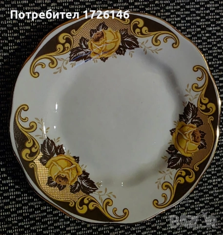 Порцеланови чинии сервиз 6 броя, модел Ария на Рижский фарфоровый завод