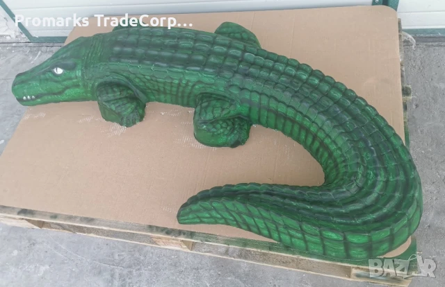 Крокодил от бетон, армиран , снимка 5 - Градински мебели, декорация  - 51424148