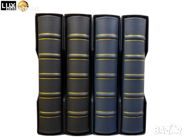 Папка с касета LUX , еко-кожа – OPTIMA стандарт , син, снимка 5 - Нумизматика и бонистика - 52068128