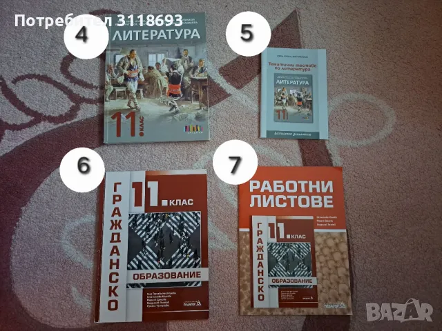 Литература и гражданско образование за 11 клас - учебници и помагала , снимка 1 - Учебници, учебни тетрадки - 47223356