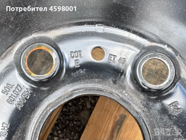 2бр.Оригинални джанти 16 5x112 ET43 за Vw T-Roc,Passat,Touran,Skoda Karoq,Yeti,Seat Ateca,Leon, снимка 7 - Гуми и джанти - 54015547