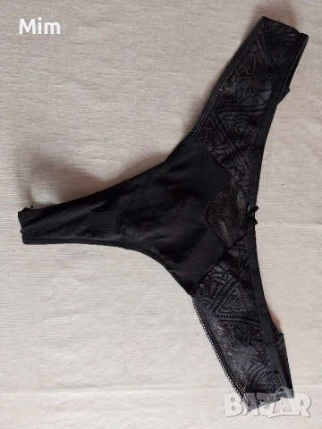 S Черна полупрашка мрежа и дантела , снимка 6 - Бельо - 51740123