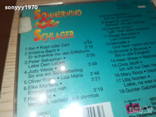 SOMMER SCHLAGER CD 1707241304, снимка 9 - CD дискове - 46608532