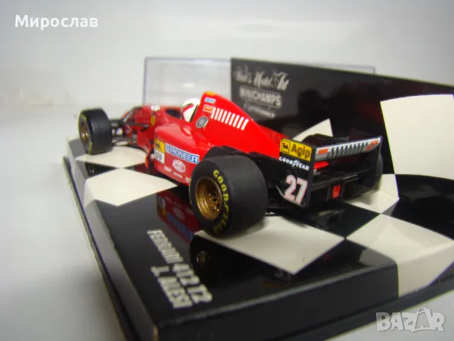 1:43 MINICHAMPS FERRARI J.ALESI ФОРМУЛА 1 F1 БОЛИД, снимка 5 - Колекции - 48425783