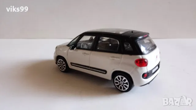 Bburago FIAT 500L Van Weiss Ab 2012 1:43, снимка 3 - Колекции - 48268729