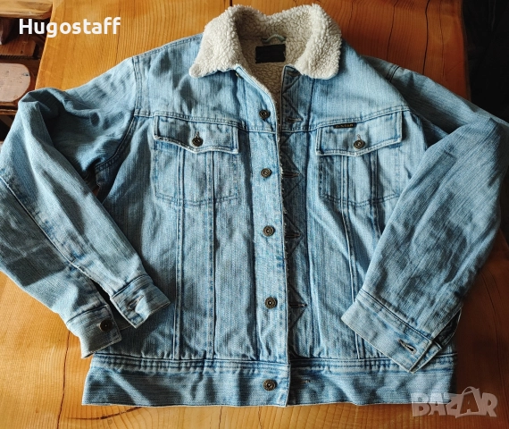 Оригинално G-star мъжко топло дънково яке с подплата L