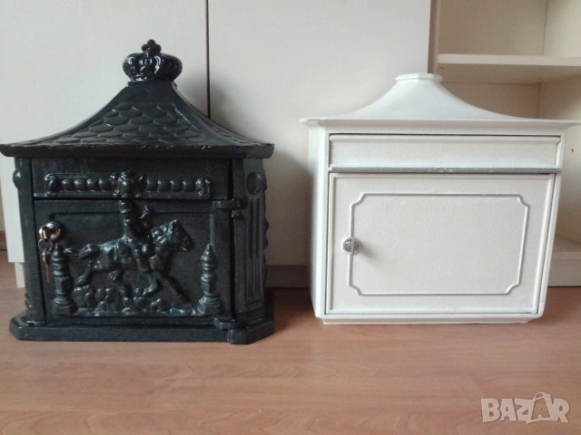 Голяма пощенска кутия-лят алуминий- 2 бр. от Германия, снимка 2 - Градински мебели, декорация  - 53726833