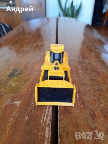 Стара играчка трактор,булдозер CAT, снимка 2 - Колекции - 52470894