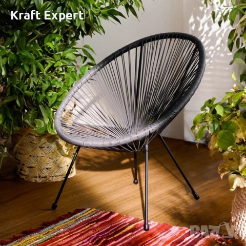 Градински стол Acapulco – дизайнерски стол за интериор и екстериор, снимка 3 - Градински мебели, декорация  - 53699354