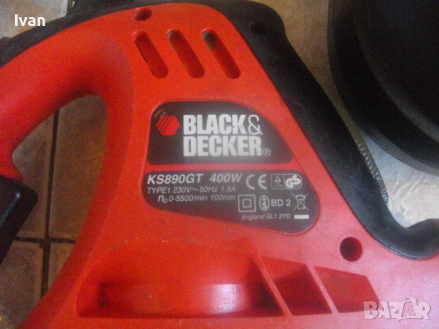 Саблен Реципрочен Тандемен Трион-ОРИГИНАЛЕН Английски BLACK DECKER-400 Вата-В Куфар-ОТЛИЧЕН-ПочтиНов, снимка 13 - Други инструменти - 45112148