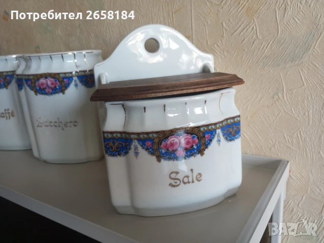 Италиански старинен порцелан, ръчно рисуван., снимка 3 - Антикварни и старинни предмети - 50661921