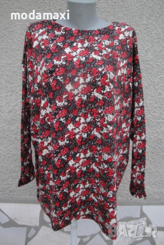 4XL/5XL цветна блуза от 100% акрил , снимка 7 - Блузи с дълъг ръкав и пуловери - 53446189