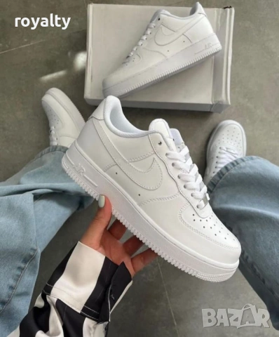 Nike Air Force 1 Нови Бели Дамски Маратонки Найк 