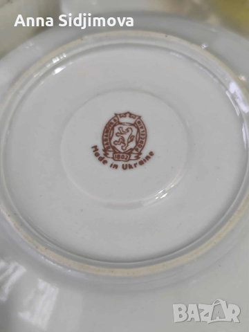 Руски порцелан сервиз за кафе , снимка 6 - Сервизи - 52161965