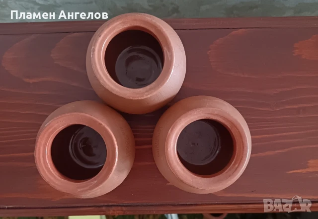 Керамични саксийки, гърненца-6 броя, снимка 4 - Декорация за дома - 51368198